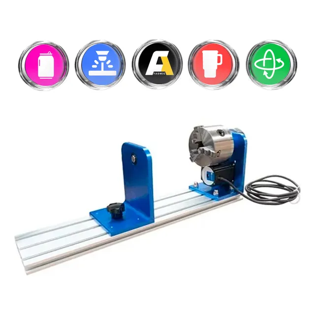 Eje Rotativo Chuck Ruida M2 Vasos Yeti Laser Faomic