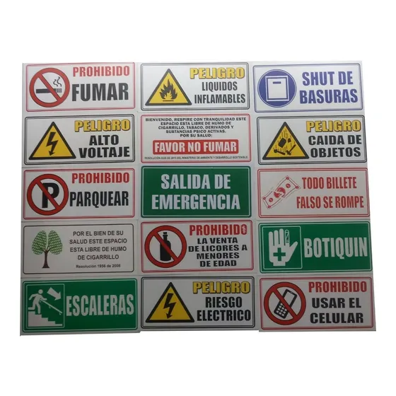 Señalización Evacuación Salida De Emergencia Señal Empresas
