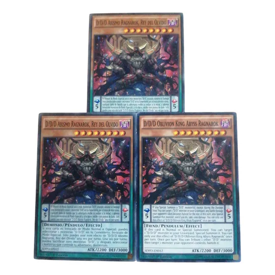 Yugioh D/d/d Oblivion King Abyss Ragnarok Comun X3