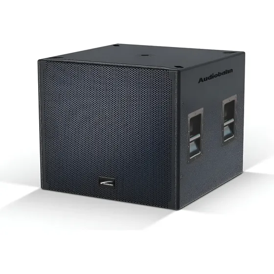 Subwoofer 18puLG Amplificado 1200w Rms Audiobahn Immortal197 Negro
