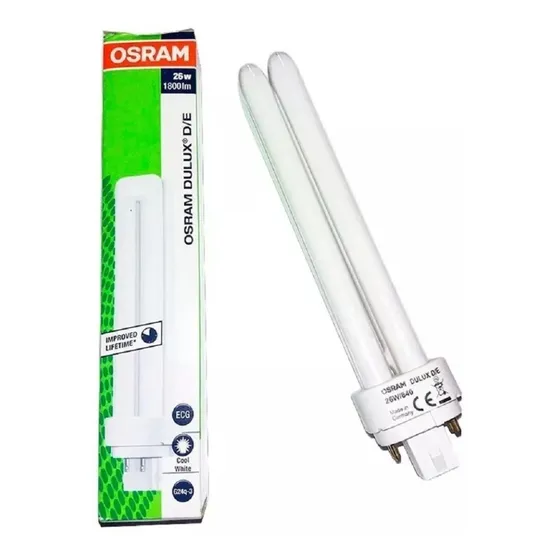 10 Lampadas Dulux D/e 26w Osram Dupla 4 Pinos  