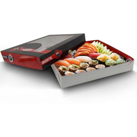 Embalagens P/ Sushi (50 M + 50 G + 50 Sgg) + 50 Temaki Deliv Embalagens P/ Sushi (50 M + 50 G + 50 Sgg) + 50 Temaki Deliv
