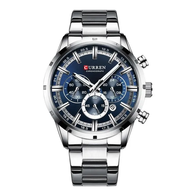 Reloj Hombre, Reloj Curren 8355, Cronografo + Caja De Lujo 