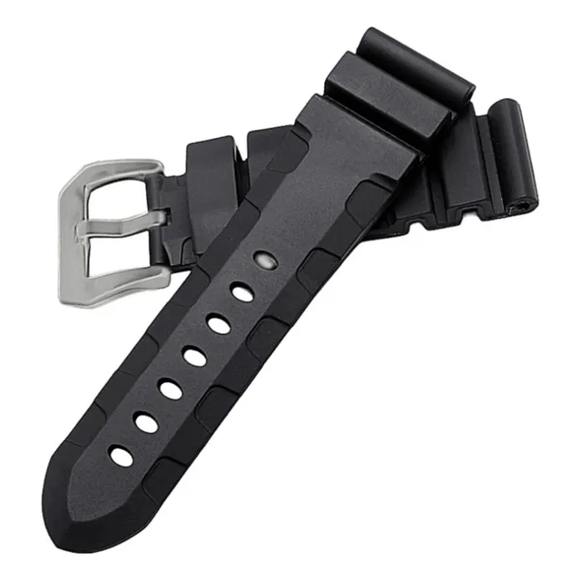 Correa Caucho 24mm Reloles De Buceo For Panerai Sumersible