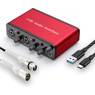 Interfaz De Audio Usb Con Cable Xlr, Interfaz De Audio Con P Interfaz De Audio Usb Con Cable Xlr, Interfaz De Audio Con P