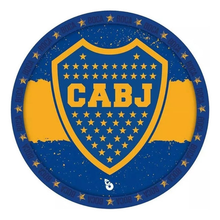 Platos Descartables De Boca Juniors Oficiales Pack 8 Unid. Platos Descartables De Boca Juniors Oficiales Pack 8 Unid.
