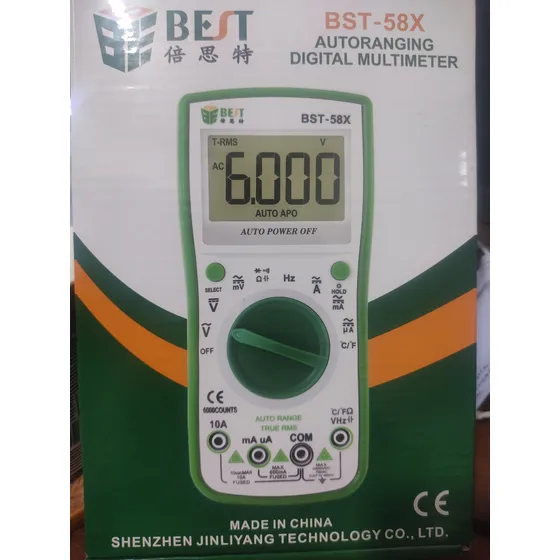 Multimetro Digital Autorango Marca Best Modelo Bst-58x Nuevo