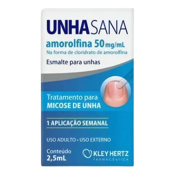 Unha Sana Esmalte Antimicótico 50mg/ml Antifungos Amorolfina