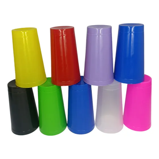 Vasos Plásticos Licoreros 16oz De Colores Y Negro  
