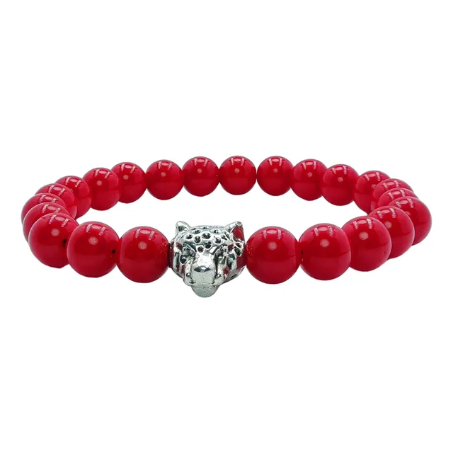 Pulsera Piedra Natural Leopardo - Joyería Fénix