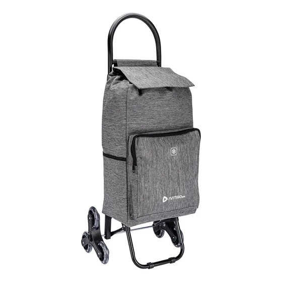 Carrinho Compras Feira Térmico Artiko Go Sobe Escada 40kg Cor Cinza