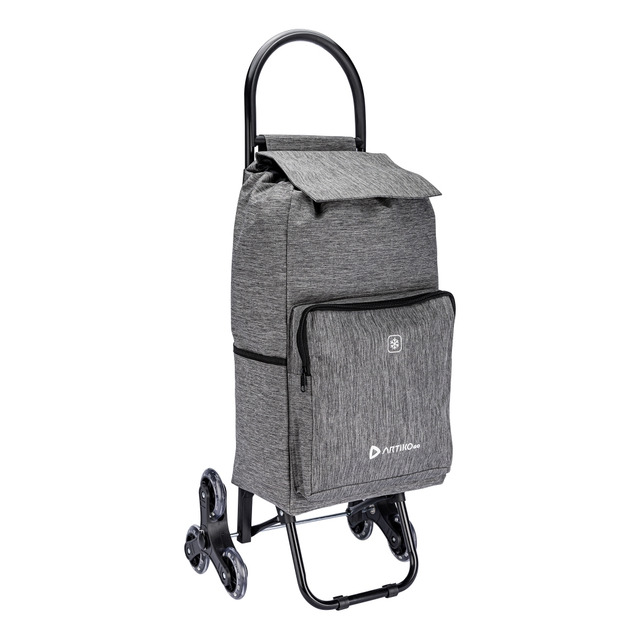 Carrinho Compras Feira Térmico Artiko Go Sobe Escada 40kg Cor Cinza Carrinho Compras Feira Térmico Artiko Go Sobe Escada 40kg Cor Cinza