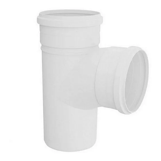 Tee Esgoto 6 Polegadas - 150mm Branco Soldável 