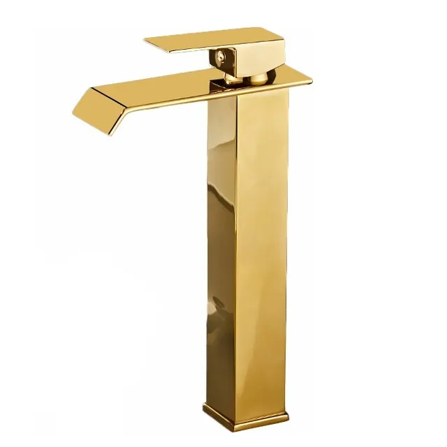 Yesop Llave Mezcladora Alta Y-344 Grifería de baño Dorado Brillante
