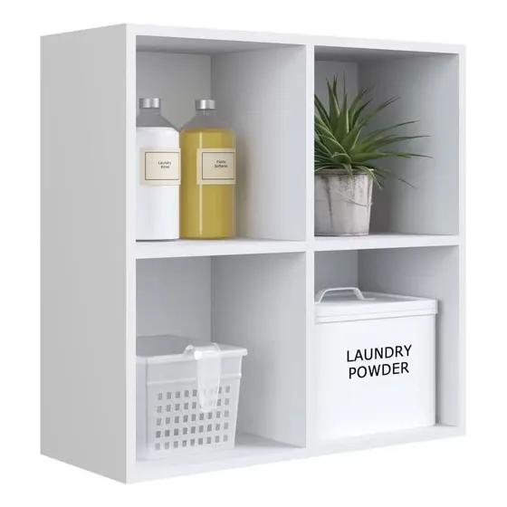 Organizador Estante Nicho Estantería De Pared Aéreo Multiuso Color Blanco