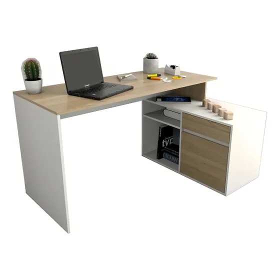 Escritorio AMV T3048 melamina olmo finlandes y everest