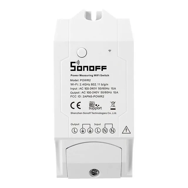 Sonoff Powr2 Smart Switch Mide Consumo Eléctrico Macrotec