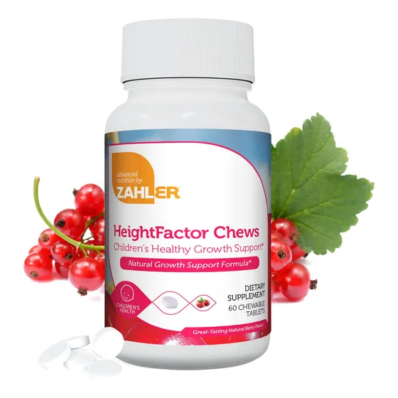Tabletas Masticables Zahler Heightfactor, Tamaño G Natural P
