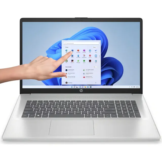 Notebook Hp Ryzen 7 16gb 1tb Hdd + 512gb Ssd 17.3'' Touch Color Platinum Gray
