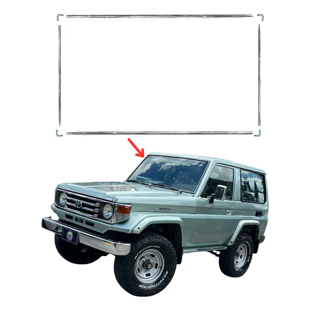 Juego Platinas Cromadas Parabrisas Toyota Machito Original