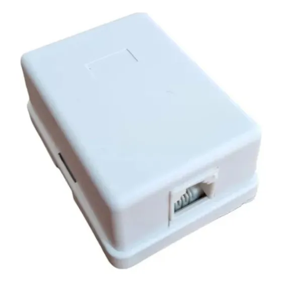 Roseta Rj11 Jack C/adhesivo Toma Pared Telefono Pack X 10