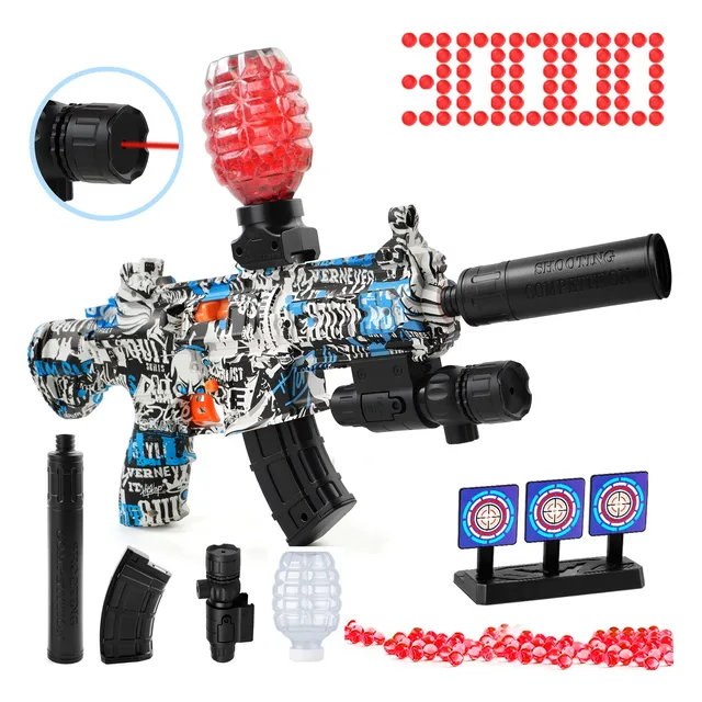 Pistola Hidrogel Lanzador Juguete Electrica Con Bolas Láser