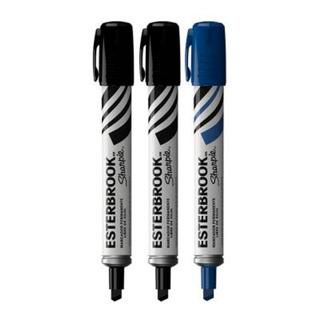 Marcador Plumón Permanente Sharpie Esterbrook Cincel 3 Pzs Marcador Plumón Permanente Sharpie Esterbrook Cincel 3 Pzs