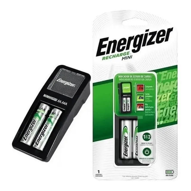 Cargador De Pilas Aa/aaa Energizer Incluye 2 Pilas Aa