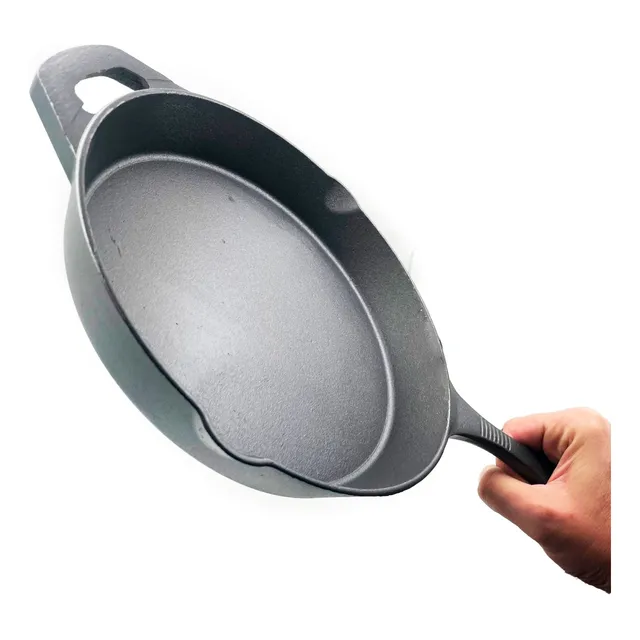 Sartén Hierro Forjado Curado Plancha Grueso Mediano Gourmet