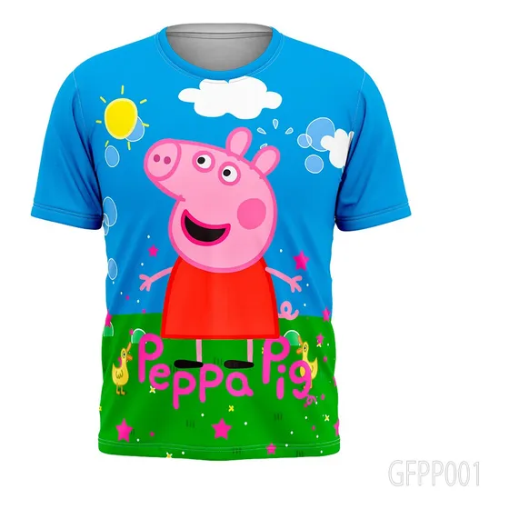 Franela Para Niñas Peppa Pig Sublimadas