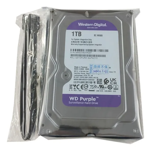 Disco Duro Interno Morado Sata De 3,5 Pulgadas De 1 Tb