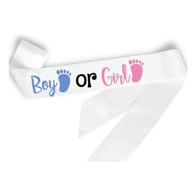 Banda Baby Shower Sorpresa Revelacion Sexo Bebe Genero