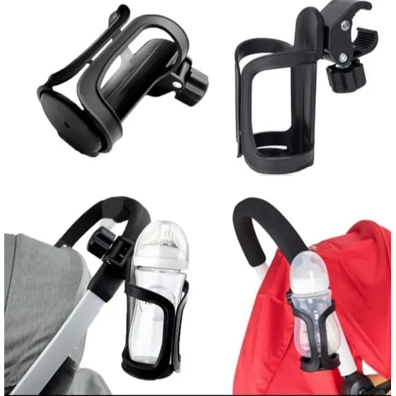 Porta Mamadera Botella O Vaso Para Coche De Bebé - Bicicleta Negro