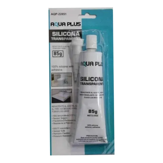 Silicon Transparente Alta Temperatura 85 Grs