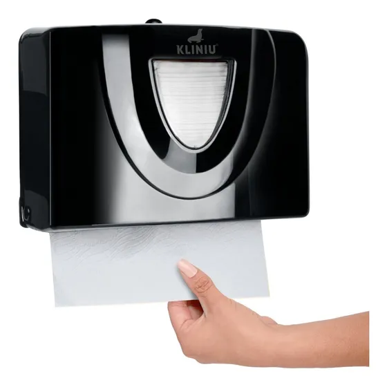 Dispensador De  Toallas Para Manos Desechable Negro 