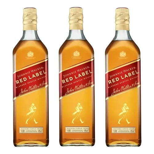 Combo Whisky Johnnie Walker Red Label 750ml - 6 Unidades | Frete
