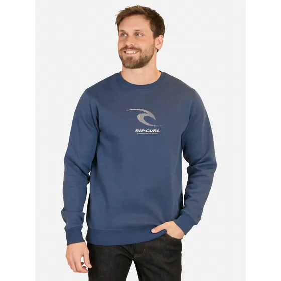 Poleron Cr Search Art Crew Azul Hombre Rip Curl