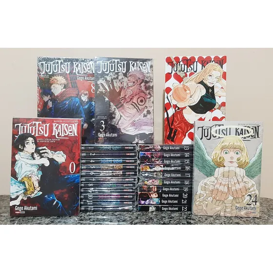 Mangás Jujutsu Kaisen Volumes 0 Ao 24 (3 E 8 Capa Variante) Em Português