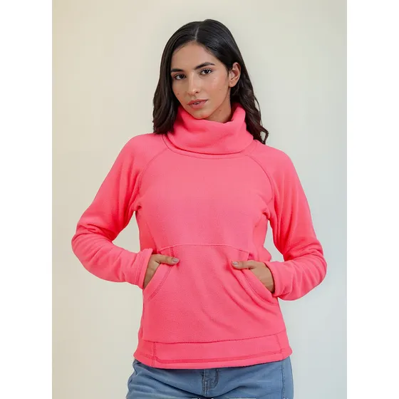 Buzo Vade Reteo Mujer Cuello Alto Polar