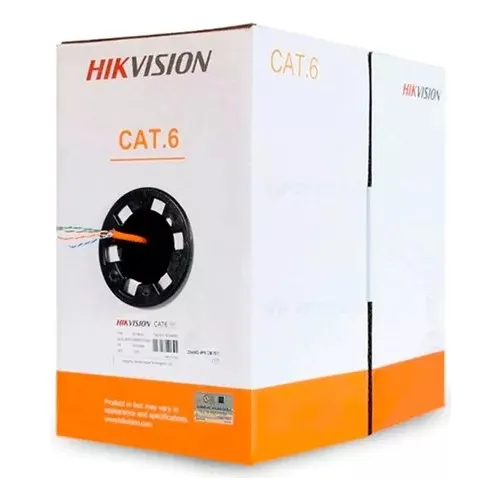Cable De Red Cat6 Utp 100% Cobre Ignífugo Hikvision