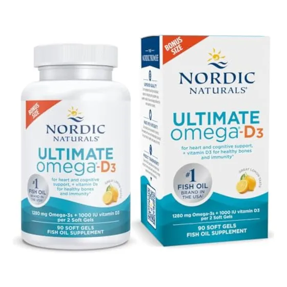 Nordic Naturals Ultimate Omega-d3, Sabor A Limón -