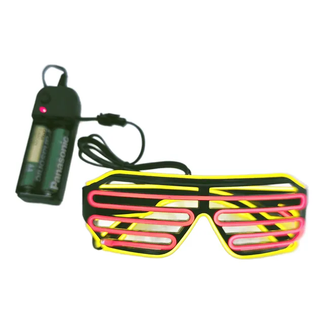 Gafas Lentes Led Neon Para Rave Fiesta Dj Tiktok Dos Colores