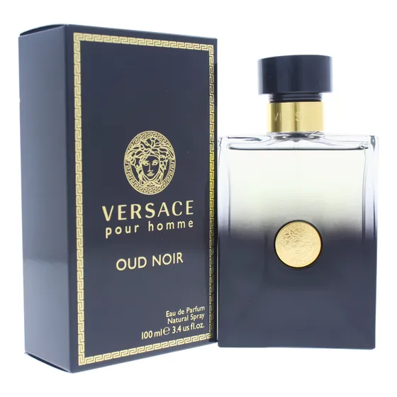 Perfume Versace Oud Noir Edp En Aerosol Para Hombre 100 Ml