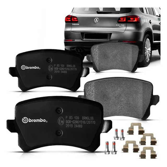 Jogo Pastilha Freio Tras Tiguan 2.0 200cv 09 A 16 Low Metal
