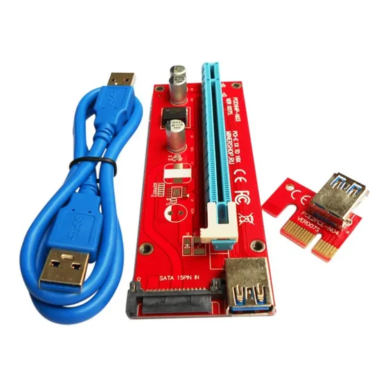 Kombiuda 1 Juego Extensor Tarjeta Pci-e Graphic Mining Ie I
