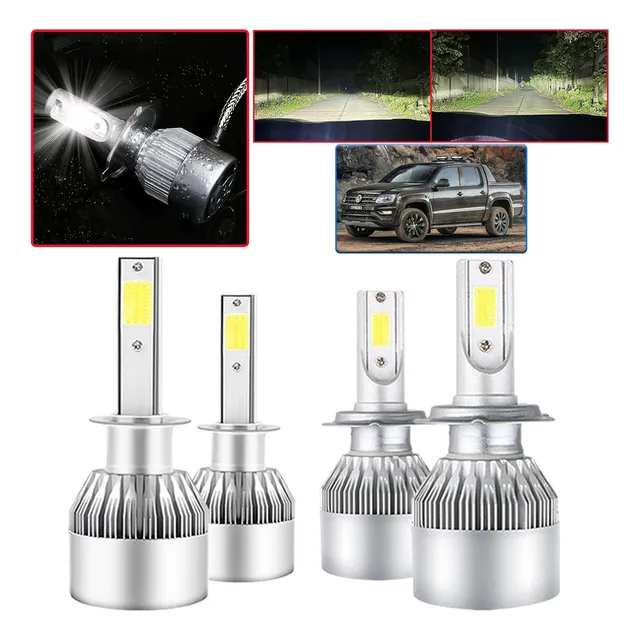 For Volkswagen Kit Focos Delanteros De Led Luz Alta/baja
