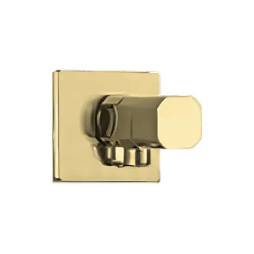 Llave De Arresto Con Roseta De Lujo Dorado Europa 1/2x1/2
