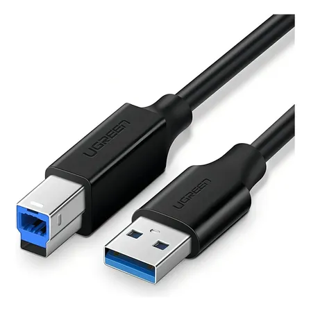 Cabo Usb 3.0 Para Tipo B Impressora Ugreen 2 Metros Preto