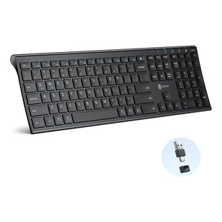 Teclado Inalámbrico Usb C, 2.4 G, Silencioso, Ultra Delgado, Teclado Inalámbrico Usb C, 2.4 G, Silencioso, Ultra Delgado,