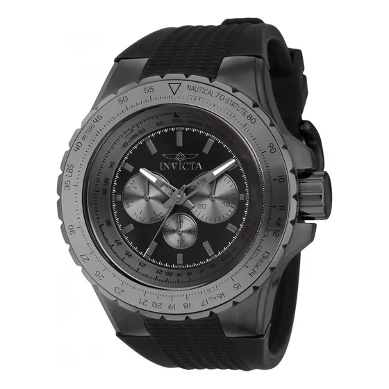 Reloj Invicta Aviator Para Hombre 39271 Color Negro